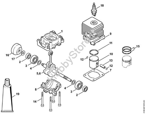 Carter albero a gomito, cilindro FC 55 FC 55 brand Stihl